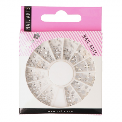  STRASS PLATA RHINESTONE NAIL ART POLLIÉ


