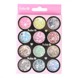  POLVOS GLITTER BRILLO NAIL ART POLLIÉ


