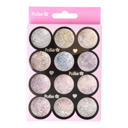  GLITTER SURTIDO BRILLO NAIL ART POLLIÉ


