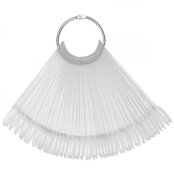  MUESTRARIO UÑAS ABANICO 50 UDS. TRANSPARENTES


