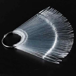 MOLLY LAC MUESTRARIO ABANICO STILETTO 40 UDS. TRANSPARENTES


