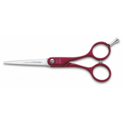  TIJERA 3 CLAVELES HRC 56 5.5´´roja


