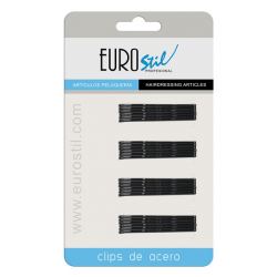CARTÓN HORQUILLA CLIP 50 mm. NEGRA EUROSTIL, 24 UDS.