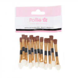 BOLSA 12 PINCELES APLICADORES SOMBRA ESPONJA POLLIÉ 9065