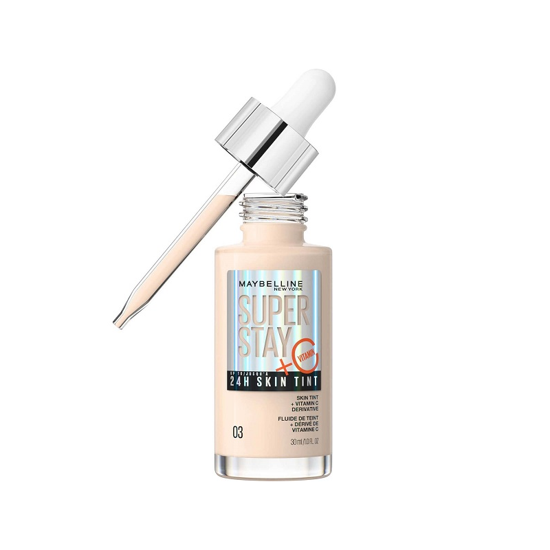 Maybelline - Base de maquillaje en sérum SuperStay 24H Skin Tint + Vitamina  C - 31