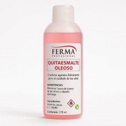   QUITAESMALTE OLEOSO FERMA, 170 ML. 