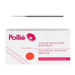  AGUJA DEPILACIÓN ELÉCTRICA POLLIÉ 1.5, 50 Uds.


