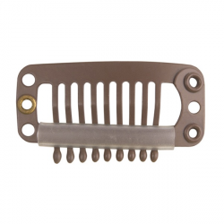  BOLSA 4 CLIPS EXTENSIONES 3.2 CM., MARRÓN


