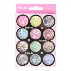 POLVOS GLITTER BRILLO NAIL ART POLLIÉ