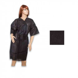 KIMONO NEGRO EN TNT MONOUSO, unidad.