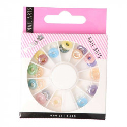 DONUT RHINESTONES NAIL ART POLLIÉ