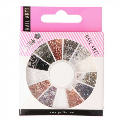 STRASS COLORES RHINESTONE NAIL ART POLLIÉ