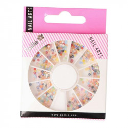 STRASS MINI COLORES RHINESTONE NAIL ART POLLIÉ