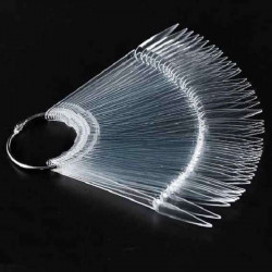 MOLLY LAC MUESTRARIO ABANICO STILETTO 40 UDS. TRANSPARENTES