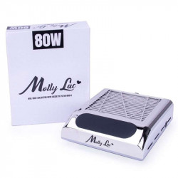 MOLLY LAC ASPIRADOR PROFESIONAL POLVO UÑAS 80W PLATA