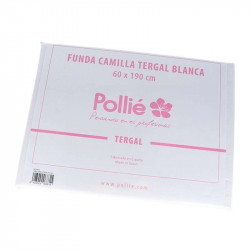 FUNDA CAMILLA TERGAL BLANCO POLLIÉ, 60X190 cm.