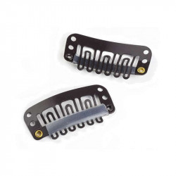 CLIP EXTENSIONES SENS MARRÓN 3.2 CM (15 uds.)