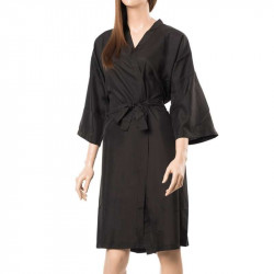 KIMONO POLIESTER CLIENTA NEGRO EUROSTIL