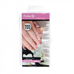 TIPS NATURALES CURVADOS POLLIÉ, 100 Uds.