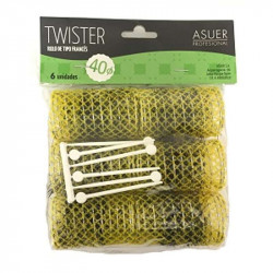 RULO FRANCÉS TWISTER 40 MM. ASUER, 6 UDS.